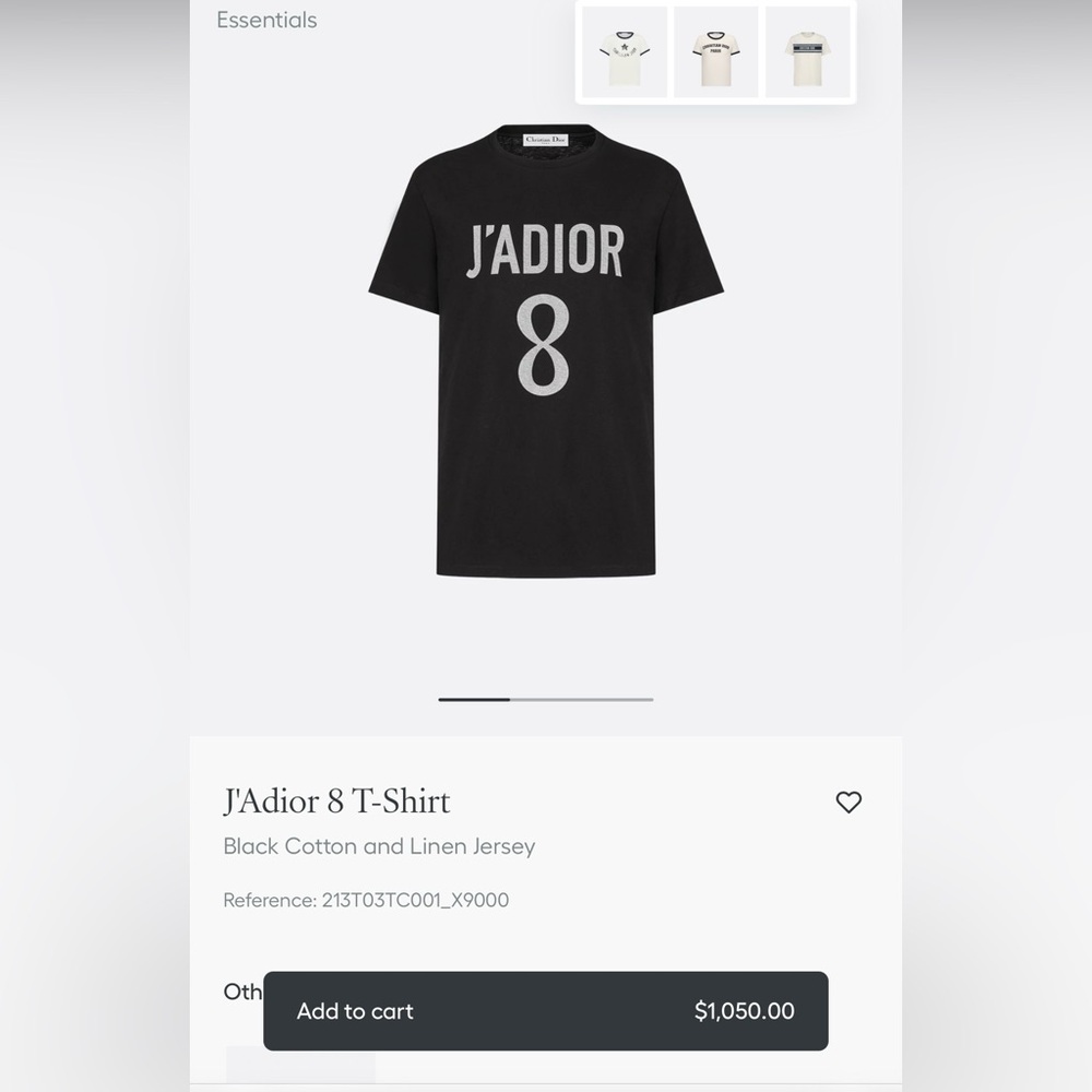 2025 SUMMER  Dior Black Short Sleeve Tee Minimalist Design
